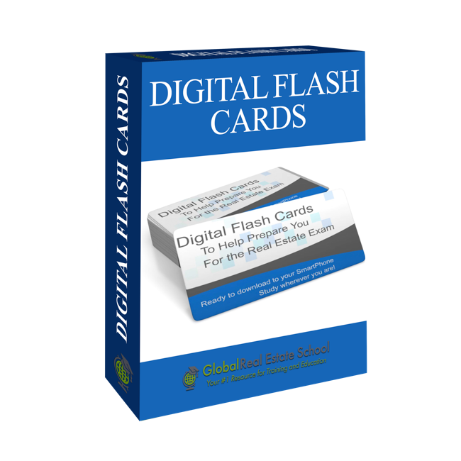 Flash Cards - 3D box image for Digital Flash Cards –  by Global Real Estate School