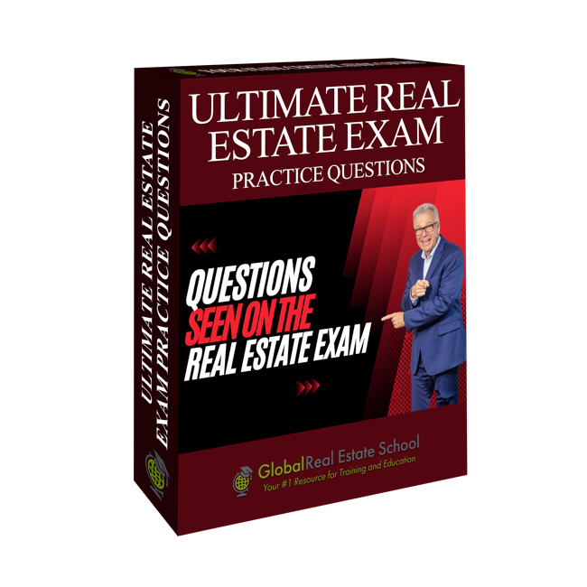 3D box image for Ultimate Real Estate Exam Practice Questions by Global Real Estate School