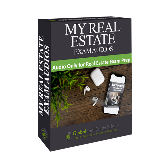 Audios - 3D box image for My Real Estate Exam Audios – audio-only prep course