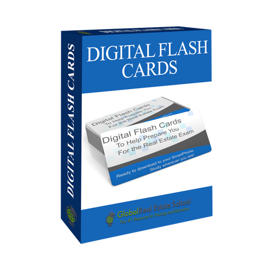 Flash Cards - 3D box image for Digital Flash Cards –  by Global Real Estate School