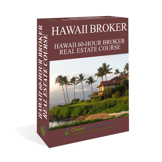 60 Hour - Hawaii Real Estate Salesperson Course box cover from Global Real Estate School